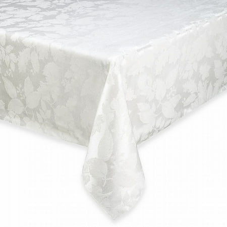 

BB&B Autumn Harvest Creamy Ivory Damask Fabric Tablecloth Table Cloth 60x84 Ob