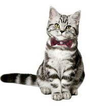 IBASETOY Holiday Cat Collars Cat Collar Multi Cloth Breakaway with Bell for Christmas Parties and Gathering 1 Set