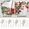 thumbnail image 5 of Cardinal Bird Swag Valances for Windows, Kitchen Window Curtains Over Sink, Winter Poinsettia Pine Cones Berry Wood Window Treatment Curtains for Living Room/Bedroom Curtains 2 Panel Sets 36"x45", 5 of 8