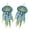 Blue and green, variant on Jellyfish Shape Handmade Beads Earrings Festival Ear Accessories for Trendy Look