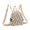 Black, variant on CZSCPDAW Women's Woven Tassel Mini Backpack with Zipper Closure and Adjustable Shoulder Straps for Travel Shopping and Daily Use