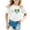 1-White975, variant on Byoo Toddler Girls Short Sleeve Tee Shirt Heart Printed School Uniform Pullover Top Active Sport T-Shirt,Black