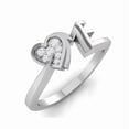 thumbnail image 4 of Auory Love Me Heart Sparkle White Gold Plated Beautiful Endless Love Ring for Women, 4 of 11