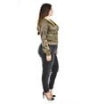 thumbnail image 2 of Blusa efecto metalico Roman Fashion /Tallas Extras, 1883 (Dorado) dorado 36, 2 of 7