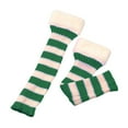 thumbnail image 4 of Tittly Slouch Socks Socks for Women Women's Winter Striped Knitted Sock Hairy Warm Leg Stacked Socks Christmas Warm Foot Cute Socks Hats for Men Green One Size, 4 of 4