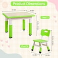 thumbnail image 2 of CazToi Adjustable Kids Table and 4 Chairs Set for Toddler & Kids, 2 of 7