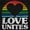 Black, variant on Inspirational Love Unites Gay Rainbow Women's Plus Size Graphic Tee Brisco Brands 2X