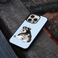 thumbnail image 4 of WIRESTER Shockproof Soft Rubber Cover Case for Apple iPhone 16 Pro 6.3" 2024, Schnauzer Dog Butt Looking Back On Light Blue Background, 4 of 5