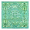thumbnail image 3 of Unique Loom Renaissance Collection Area Rug - Roma (5' 3" Square Spring Green/Light Blue), 3 of 9