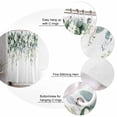 thumbnail image 5 of 60x72 Inch Shower Curtains for Bathroom Green Eucalyptus Leaves Fabric Bath Curtain Decor Floral Watercolor Botanical Waterproof Restroom Curtains Shower Set Accessories with 12 Hooks 60 Inch, 5 of 6