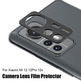 thumbnail image 7 of Anti-fingerprint Full Bumper Lens Screen Protector Protective Film Aluminum Alloy Sheet Metal Ring Camera Cover BLACK FOR XIAOMI 12, 7 of 7