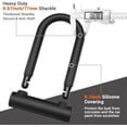 thumbnail image 3 of Bike Lock - 17mm Shackle Heavy Duty Anti Theft Bike U Lock with 2 Keys - Bicycle U-Locks with Sturdy Mounting Bracket for Road, Mountain, Electric & Folding Bike, Size 7.76''x5.02'' Black,Only U, 3 of 6