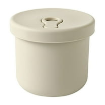 YIKA Tupperware Container Lunch Box Made Of Silicones Material Microwave Heating Bowl Household Refrigerator Fresh Keeping Box Food Grade Bento Box Kitchen Storage White