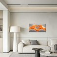 thumbnail image 3 of ZHONGYUTONG Large Gray and Orange Abstract Canvas Wall Art Love Heart Water Picture Prints Ocean Wave Art Romantic Paintings Wall Decor for Girls Bedroom Bathroom (20.00" x 40.00"), 3 of 5