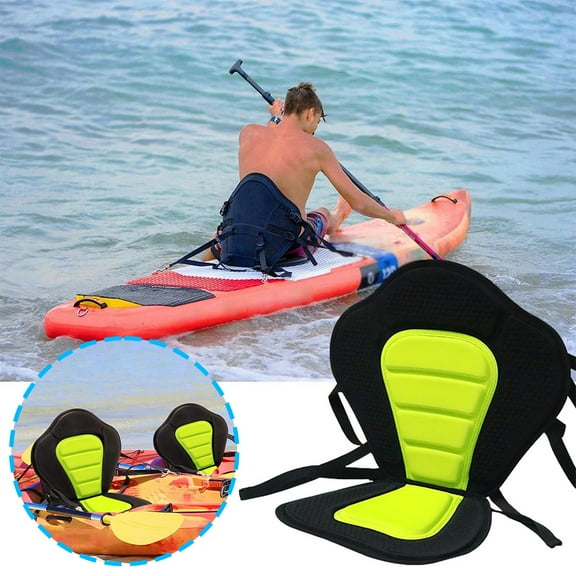 Paddle Board Seat Adjustable Padded Kayak Seat Canoe Backrest Seat (Green)