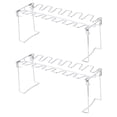 thumbnail image 4 of 2pcs Chicken Wing Leg Grill Rack Folding Barbecue Oven Roaster Stand, 4 of 12