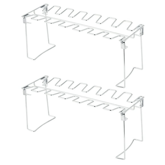Parrilla plegable de acero inoxidable para patas de pollo, 2 unidades