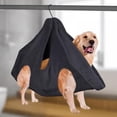 thumbnail image 5 of ZOELNIC S Pet Dog Cat Grooming Hammock Helper Restraint Bag for Bating Nail Trimming Black, 5 of 7