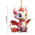 thumbnail image 6 of Hwkond Christmas Hanging Ornaments Christmas Baby Dragon Car Pendant Backpack Pendant Christmas Acrylic Home Decorations Up To 30% Off, 6 of 6