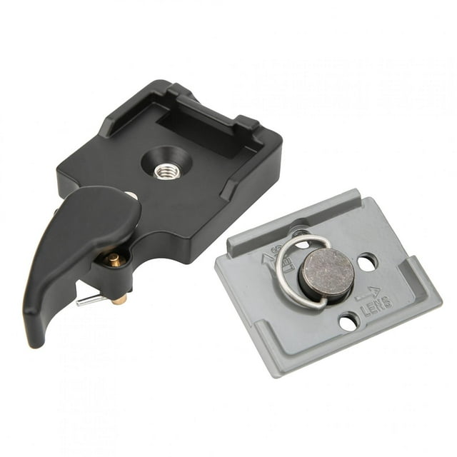Adaptador de abrazadera de placa de liberación rápida para cabezal esférico y placas estabilizadoras para Manfrotto 200PL-14