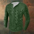 thumbnail image 2 of Jjayotai Mens Pullover Sweater Clearance, Casual Slim Fit Cable Knit Button Up Thermal Lightweight Winter Sweaters Knitwear, 2 of 6