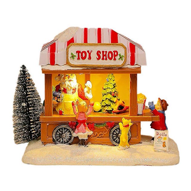 Night Light Music Snow House Christmas Decorations Decoration Windowsill Christmas Holiday Gifts A
