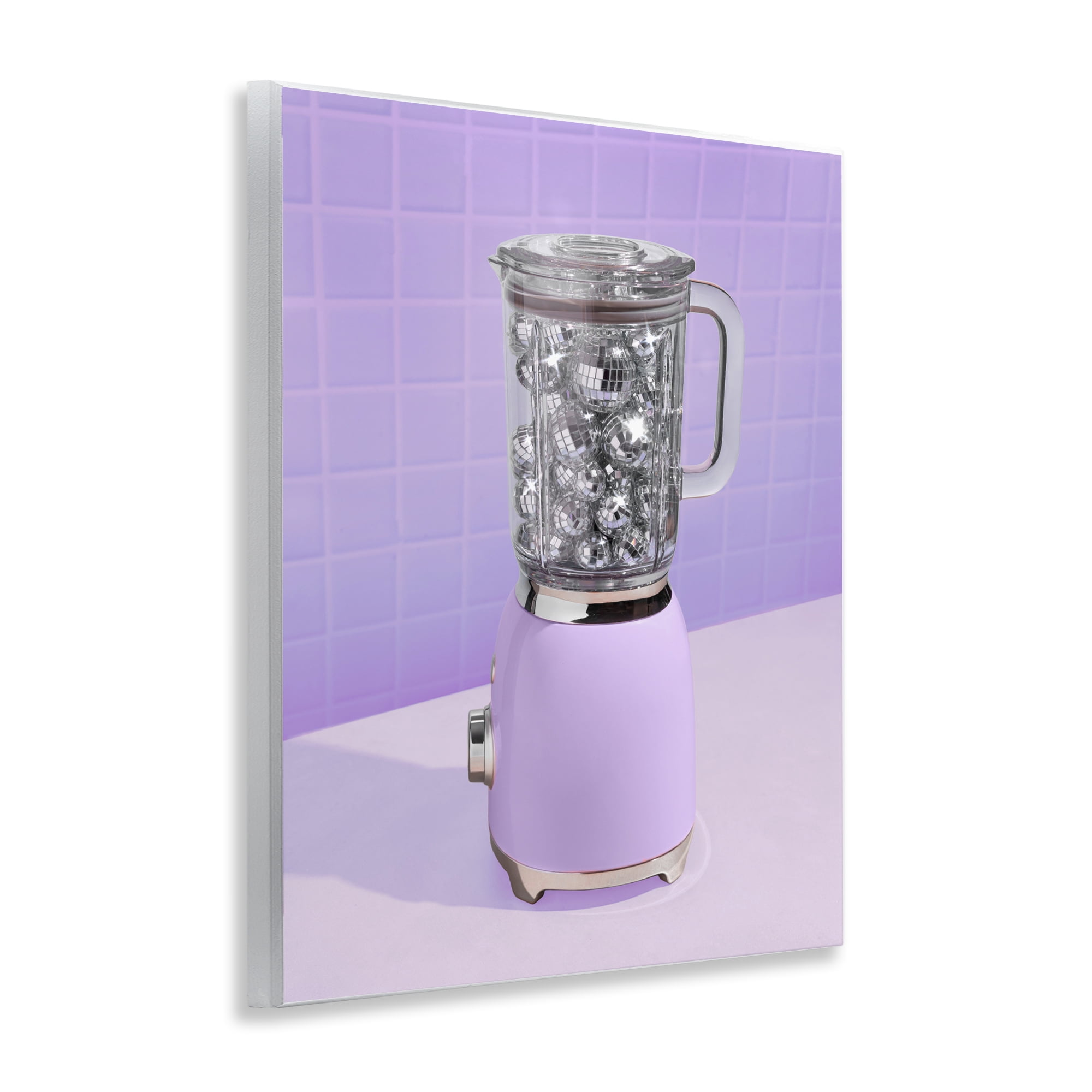 Stupell Industries Disco Drink Blender over Purple Wall Plaque Art, design by LISH Creative