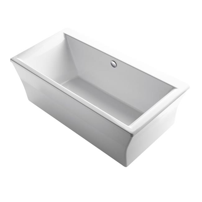 Kohler K63670 72 x 36 in. Stargaze Freestanding Bathtub with Fluted