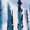 Blue, variant on Blue Sleeveless Round Neck Abstract Tie-Dye Print Maxi Dress For Women