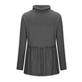 thumbnail image 6 of Patlollav Womens Long Sleeve T-Shirt Autumn Blouse Pullover Tops Dark Gray S, 6 of 6