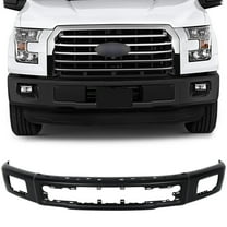ECCPP Front Bumper Black With Fog Light Holes Fits For 2015-2017 for Ford For F-150