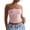 Pink, variant on Women'S Y2K Strapless Backless Tube Top Double Lined Sleeveless Crop Tank Top for Summer 2025 Going Out Navy Blue M
