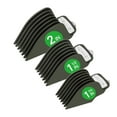 thumbnail image 1 of FrostHike Clipper Guards for Wahl Hair Clippers Trimmers with Metal Clip - 1 1/4" 1 1/2" 2. NO.16 NO.12 NO.10 Extra Long Attachments Fits Most Size Wahl Clippers (Pack of 3) (Dark Green), 1 of 5