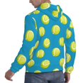 thumbnail image 6 of Wukai Ball Tennis Print Men Hoodies Fleece Sweatshirts Long Sleeve Sweaters Pullover Fall Outfits Winter Clothes-X-Large, 6 of 7