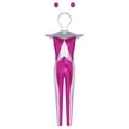 thumbnail image 6 of iiniim Girls Cap Sleeve Full Bodycon Jumpsuit Alien Robot Outfits with Hair Hoop for Stage Performance Hot Pink 10, 6 of 7