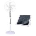 thumbnail image 1 of Ventilador de lujo con Panel Solar Alta eficiencia Puerto USB carga tus equipós, 12 horas continuas, 1 of 7