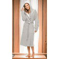 thumbnail image 2 of Unisex Hooded Bathrobe Sweatshirt Robe for Unisex Adult, Men and Women Gray One Size, 2 of 4