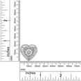 thumbnail image 5 of White Lab Created Moissanite Diamond Heart Double Halo Engagement Promise Ring In 14K White Gold Over Sterling Silver(G-H Color,VVS1 Clarity,1.50 Cttw)-6.5, 5 of 7