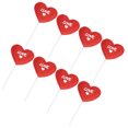 thumbnail image 3 of KAKOWELY 24 adornos para tartas con forma de corazón, románticos y románticos para San Valentín, para bodas y fiestas., 3 of 5