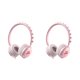 thumbnail image 2 of Sidaley Auriculares con cable Control de volumen Auriculares para niños con micrófono Diadema ajustable Accesorios para auriculares Niñas Niños Rosa 2piezas, 2 of 6