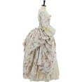 thumbnail image 3 of Floral 18th Century Royal French Women Queen Marie Antoinette Dress Georgian Dress Victorian Rococo Ball Gown, 3 of 7