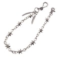 thumbnail image 3 of QualitChoice Gothic Hip Hop Punk Trousers Jeans Cuban Wallet Chain Key Silver Link Purse, 3 of 6