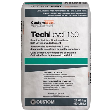 CustomTech TechLevel 150 Self-Leveling Underlayment - 50 lbs