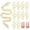 Golden, variant on MasteelfCA 30pcs Nail Charms Rhinestone Nail Charms Nail Art Decoration Manicure Charms