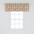 thumbnail image 2 of Ambesonne Kokopelli Window Valance, Warm Cultural Symbols, 54" X 18", Burgundy Multicolor, 2 of 3