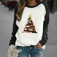thumbnail image 2 of Bcresic Cute Gnomes Graphic Shirts For Christmas Womens Long Sleeve Drop Shoulder Tunic Tops Casual Crewneck Tunic Shirt Xmas Tree Basic Tee Shirt Loose Fit Pullover Blouses,01B_Black,X-Large, 2 of 4