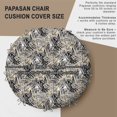 thumbnail image 3 of Replacement Papasan Cushion Cover 55 Inch - Waterproof, Tear-Resistant & Stylish - Fits Large Papasan Chair - Leaves Pattern, 3 of 7