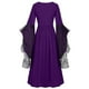thumbnail image 4 of Gibobby Vestidos elegantes Ropa gótica para mujer, vestido Punk de esqueleto de encaje de Halloween, vestido Retro de talla grande, disfraz Medieval（Morado， XL), 4 of 5