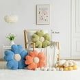 thumbnail image 2 of COOKCOK Flower Pillow, 19.7" Flower Shaped Throw Pillow, Daisy Plush Floor Pillow Seat Cushion Cute Aesthetic Decorative Throw Pillows for Bed Home Sofa Chair Couch Decor, Green, 2 of 6
