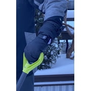 NIce Caps Men Women Waterproof Mittens 100 Gram Thinsulate Gloves Extreme Cold Snow Winter Black
